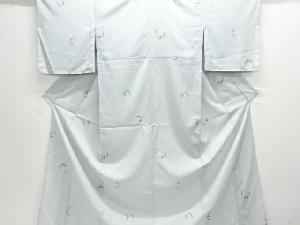 未使用品　絽竹笹模様小紋着物